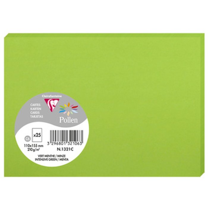 Tarjeta C6 Polen 210g Menta