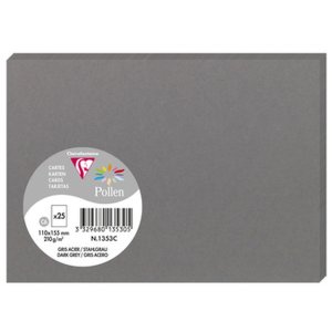 Tarjeta C6 Polen 210 g Gris oscuro