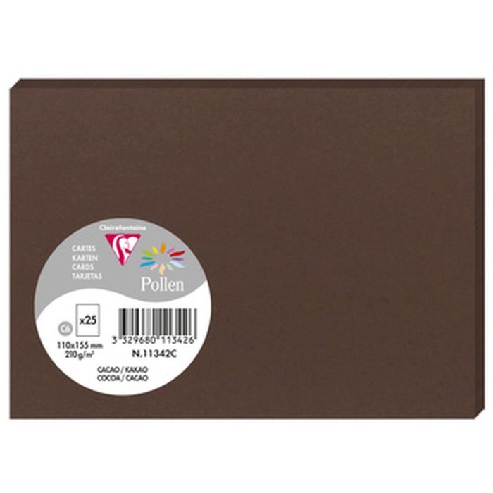 Tarjeta C6 Polen 210g chocolate