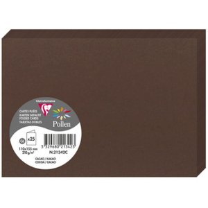 Tarjeta C6 doble 210g chocolate