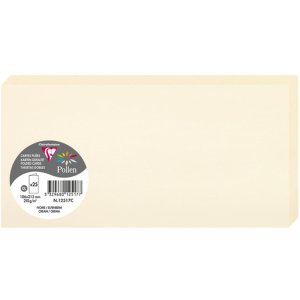 Paquete de 25 Tarjetas Dobles Polen, DL 106x213mm, 210g -...