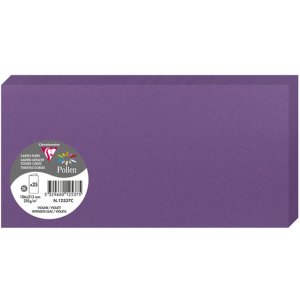 Paquete de 25 Tarjetas Dobles Polen, DL 106x213mm, 210g -...