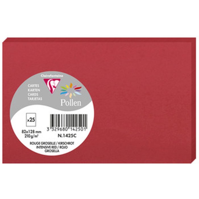 Tarjeta Polen 82x128 rojo cereza