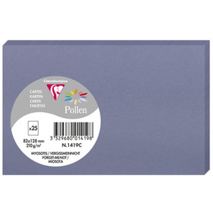 Tarjeta Polen 82x128 nomeolvides azul