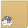 Paquete de 25 tarjetas dobles 135x135 caramelo