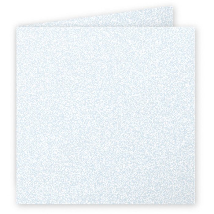Tarjeta doble Polen 135x135 azul perla