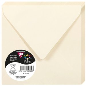 Sobre Polen 20 piezas marfil 140x140 mm 120g