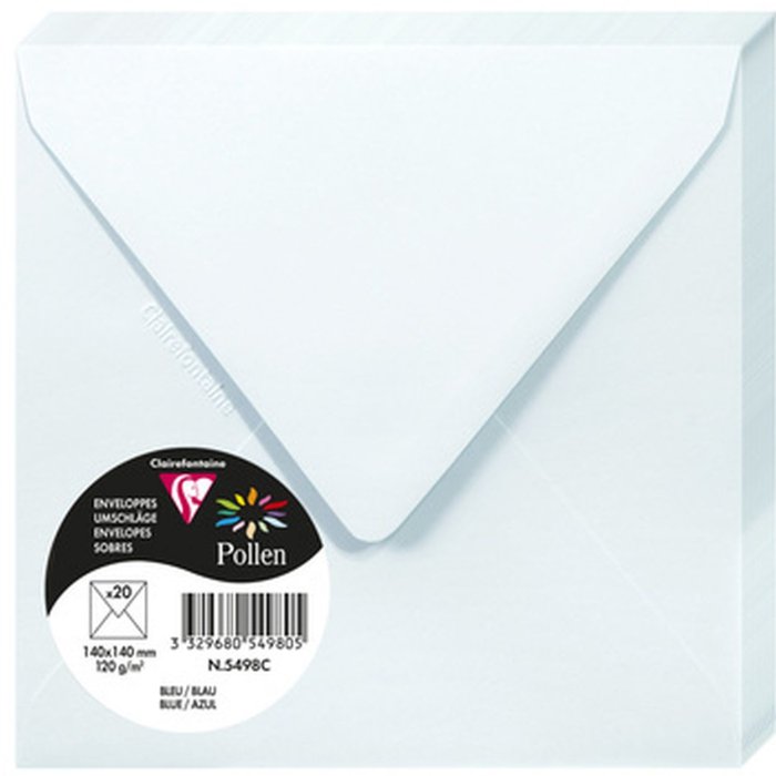 Sobre Polen 20 unidades azul 140x140 mm 120g