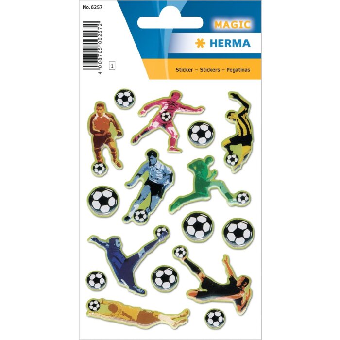 pegatinas 3D de pateadores de fútbol herma grandiosos de la serie MAGIC