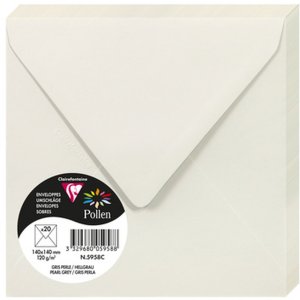 Sobre Polen 20 unidades gris perla 140x140 mm 120g