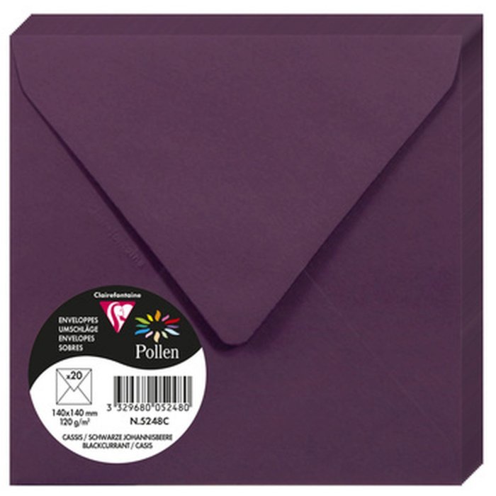 Sobre Polen 20 piezas cassis 140x140 mm 120g