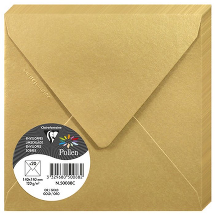 Sobre Polen 20 piezas oro 140x140 mm 120g