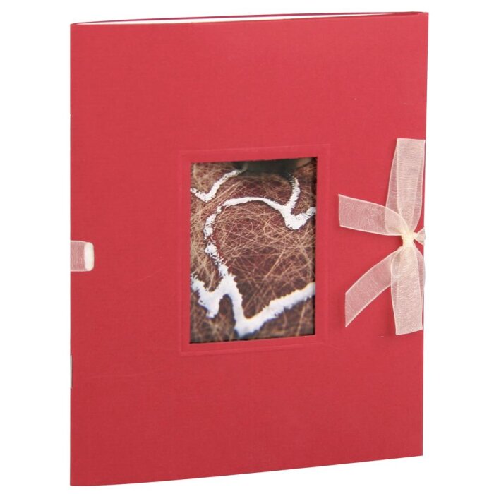 HNFD Álbum de bolsillo Mandia 12 fotos 10x15 cm rosso acanalado