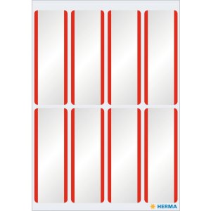 Etiquetas con nombre de acetato de seda blanco-rojo 16...