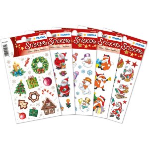herma Funny Colourful Father Christmas Pegatinas de decoración