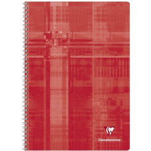 Cuaderno espiral A4 rayado con margen 50 hojas
