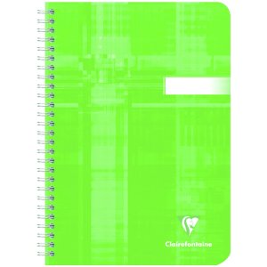 Cuaderno espiral Clairefontaine, DIN A5 14,8x21cm, 50 hojas, 90g, cuadriculado