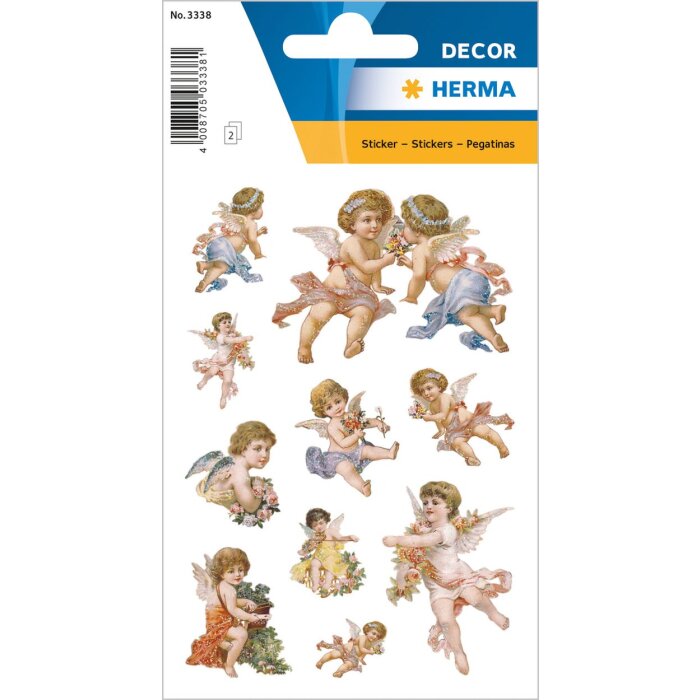 nostálgicos angelitos que brillan de la serie DECOR