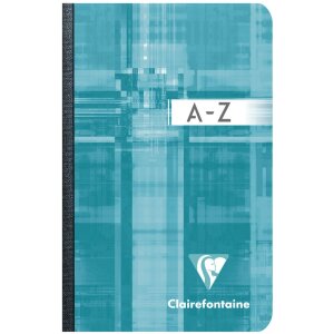 Cuaderno de índice A7 9x14cm, 96 hojas, 90g, a cuadros surtidos