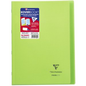 Koverbook PP Clairefontaine, DIN A4, 48 hojas, 90g, cuadriculado