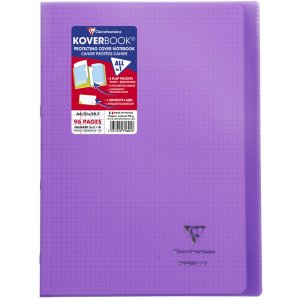 Koverbook PP Clairefontaine, DIN A4, 48 hojas, 90g, cuadriculado