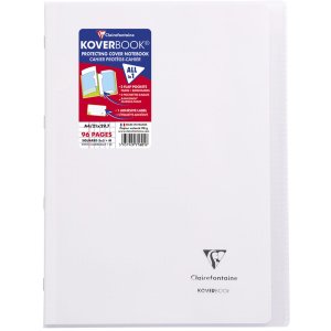 Koverbook PP Clairefontaine, DIN A4, 48 hojas, 90g, cuadriculado