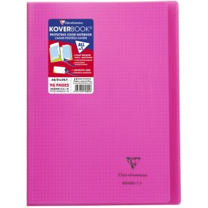 Koverbook PP Clairefontaine, DIN A4, 48 hojas, 90g, cuadriculado