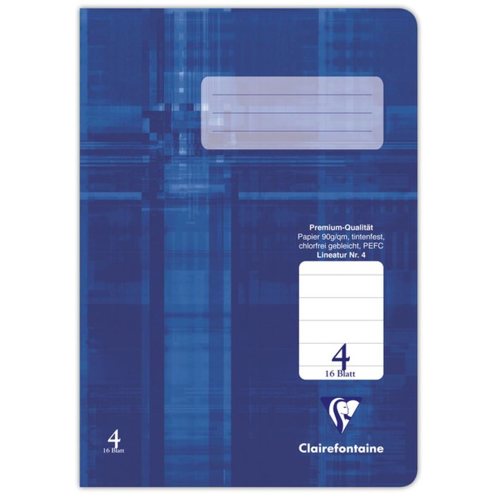 Cuaderno de ejercicios A5 rayado 16 hojas regla 4
