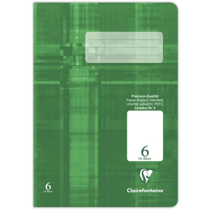 Cuaderno Clairefontaine A5 en blanco 16 hojas sin margen