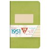 Cuaderno Clairefontaine 1951, 9x14cm, 48 hojas, pautado Verde