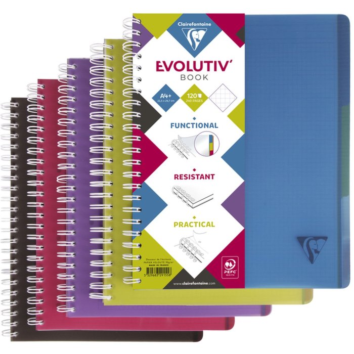 Evolutiv Book A4+ cuadriculado 120 hojas