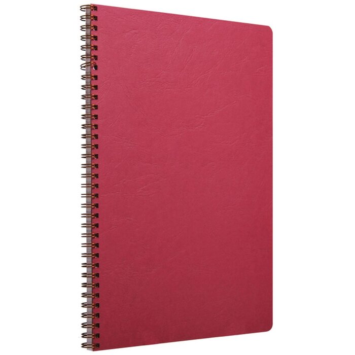 Cuaderno espiral Age Bag, DIN A4 21x29,7cm, 50 hojas, 90g, cuadriculado rojo cereza
