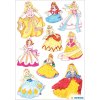 pegatinas de princesas de colores herma de la serie de decoración