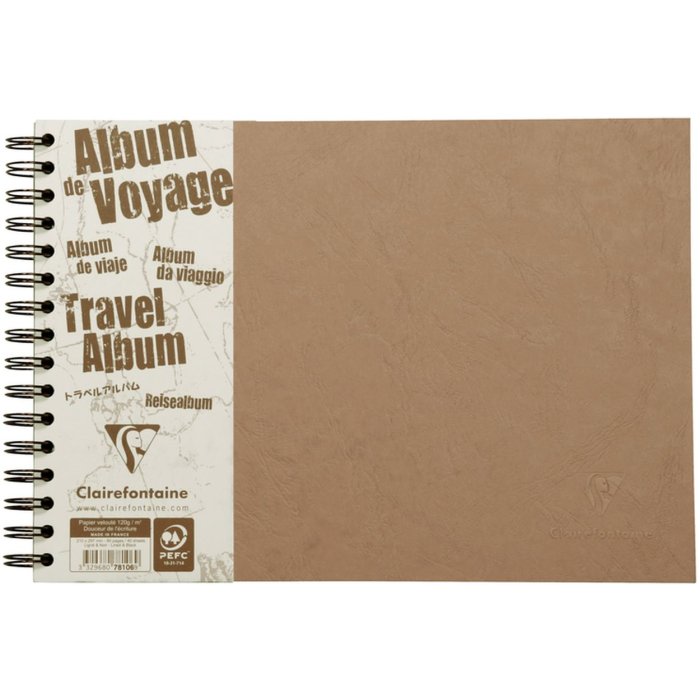 Álbum de viaje Age Bag DIN A4 paisaje marrón