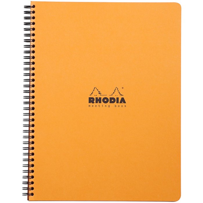 Libro de reuniones Rhodia Classic, DIN A4+ 22,5x29,7cm, 80 hojas, 80g, formulario de reunión