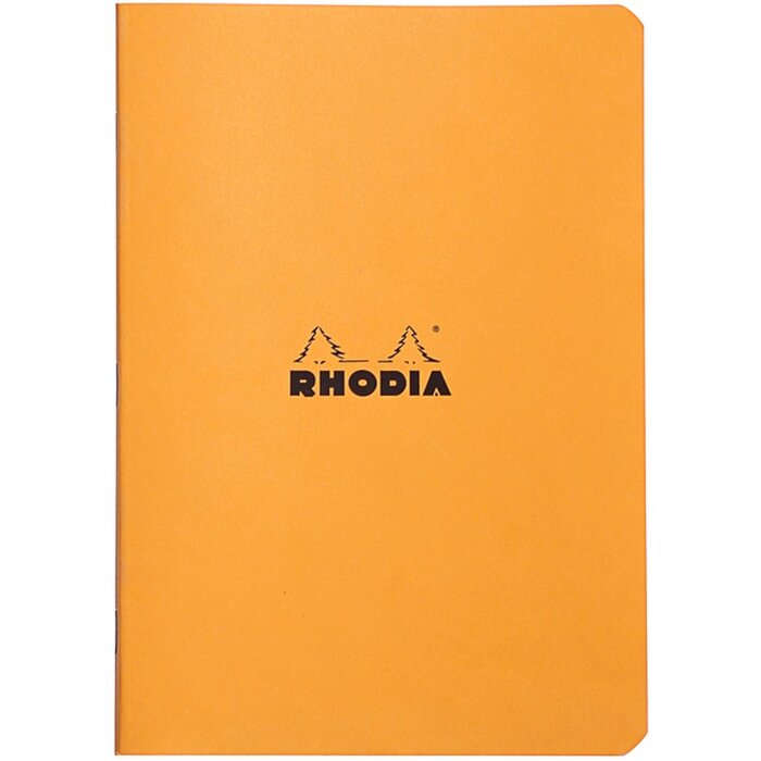 Cuaderno Rhodia A5 cuadriculado 48 hojas naranja