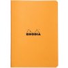 Cuaderno Rhodia A5 cuadriculado 48 hojas naranja
