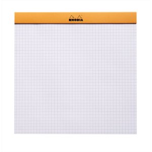 Bloc Le Carré cuadrado Rhodia, 5,2x7,5 cm 80 hojas, cuadriculado