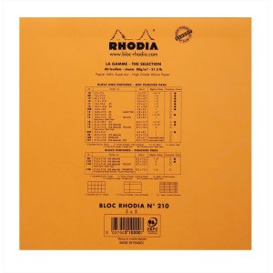 Bloc Le Carré cuadrado Rhodia, 5,2x7,5 cm 80 hojas, cuadriculado