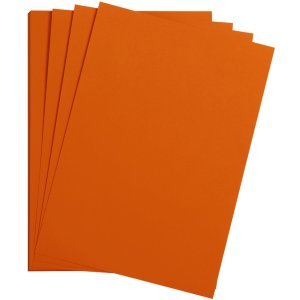 25 hojas de papel A4 de color rojo-naranja