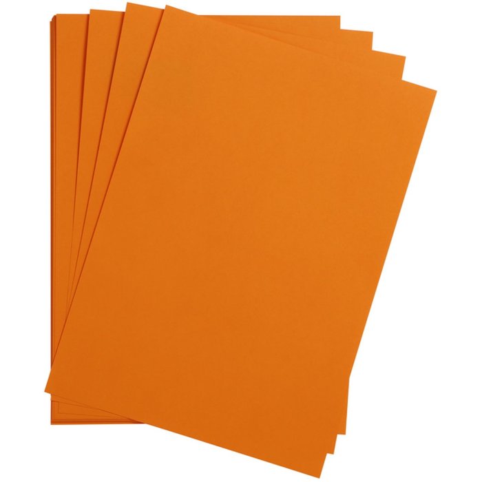25 hojas de papel de arcilla A4 naranja