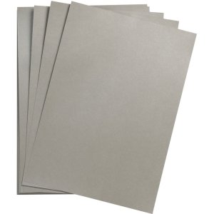 25 hojas de papel de arcilla A4 plata