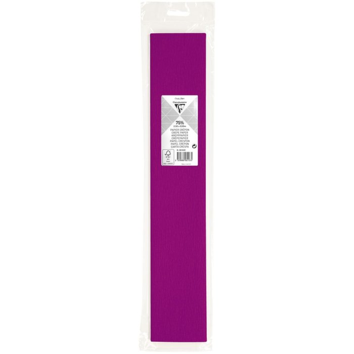 Rollo de papel crepé fucsia - 95103C Clairefontaine
