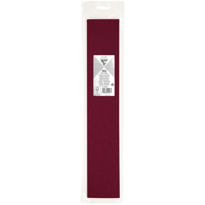 Rollo de papel crepé rojo ópera - 95108C Clairefontaine