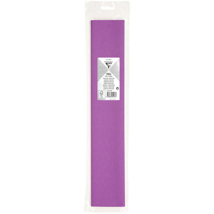 Rollo de papel crepé lila - 95110C Clairefontaine