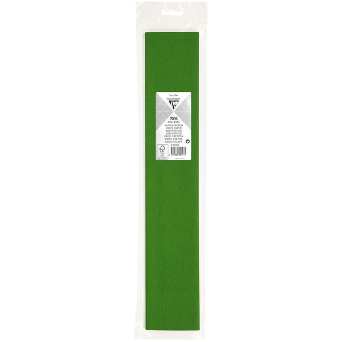 Rollo de papel crepé verde - 95121C Clairefontaine