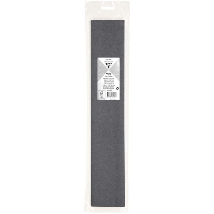 Rollo de papel crepé gris - 95132C Clairefontaine