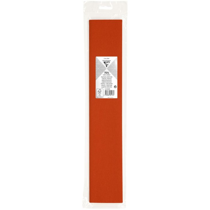 Rollo de papel crepé naranja - 95158C Clairefontaine