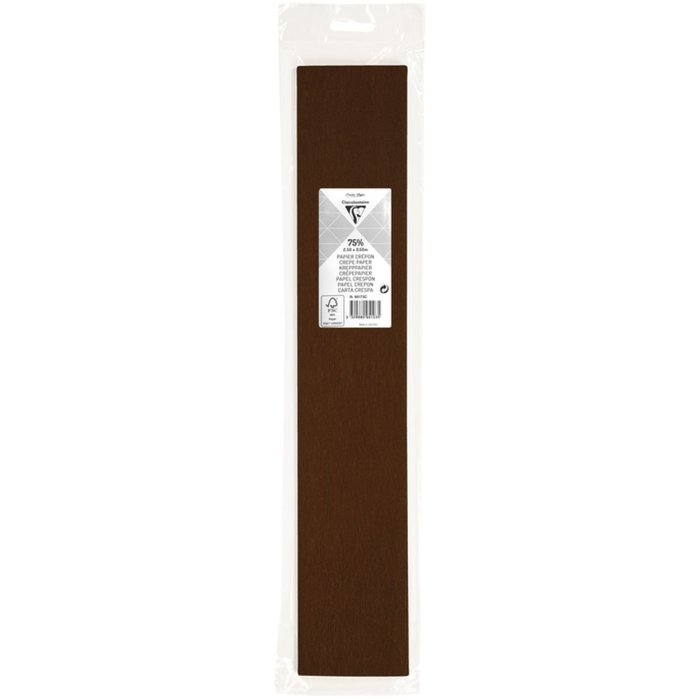 Rollo de papel crepé en chocolate - 95173C Clairefontaine