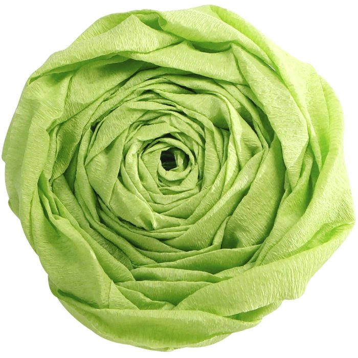10 hojas de papel crepé verde manzana 200x50 cm